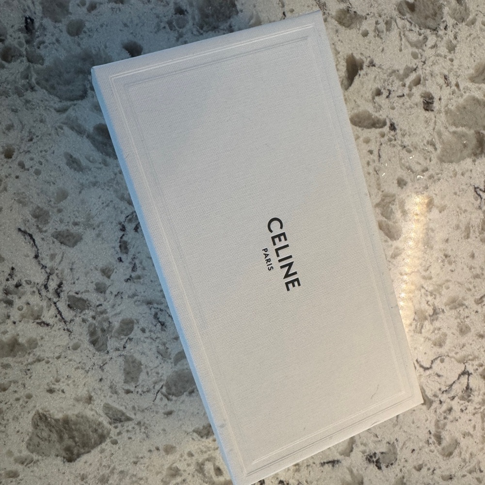 Celine Thelios Cream Sunglasses Case with Strap - Picture 4 of 4